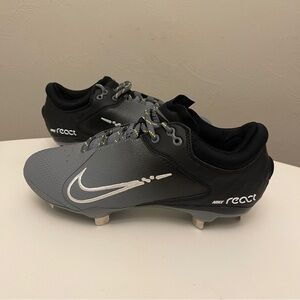 Nike Hyperdiamond 4 Elite Softball Cleats CZ5917-001 Black Gray Women's 8.5 NEW